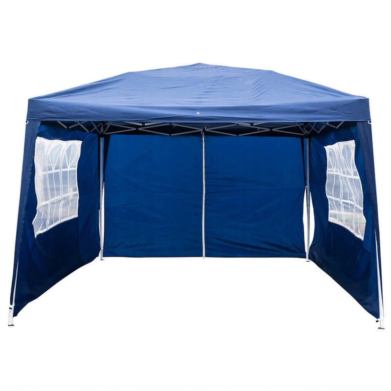 Homhum Waterproof Canopy Tent 10 x 10 ft Foldable Commercial Instant Tents with Carry Bag Blue