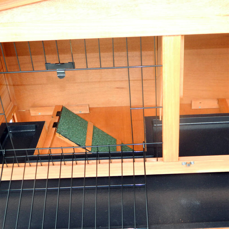 40 inches Triangle Roof Waterproof Wooden Rabbit Hutch