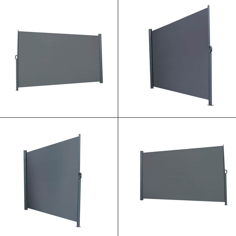 118.5 x 71 inches Outdoor Aluminum Handle Office Partition Windshield Isolation Canopy