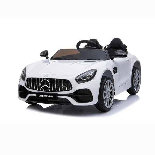 BENZ GT Ride On Car Dual Drive Remote Control White