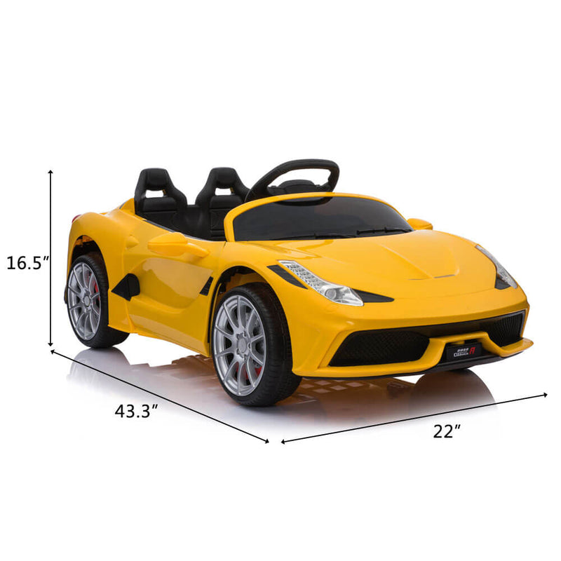 Kids Electric Ride On Car with Remote Control Yellow