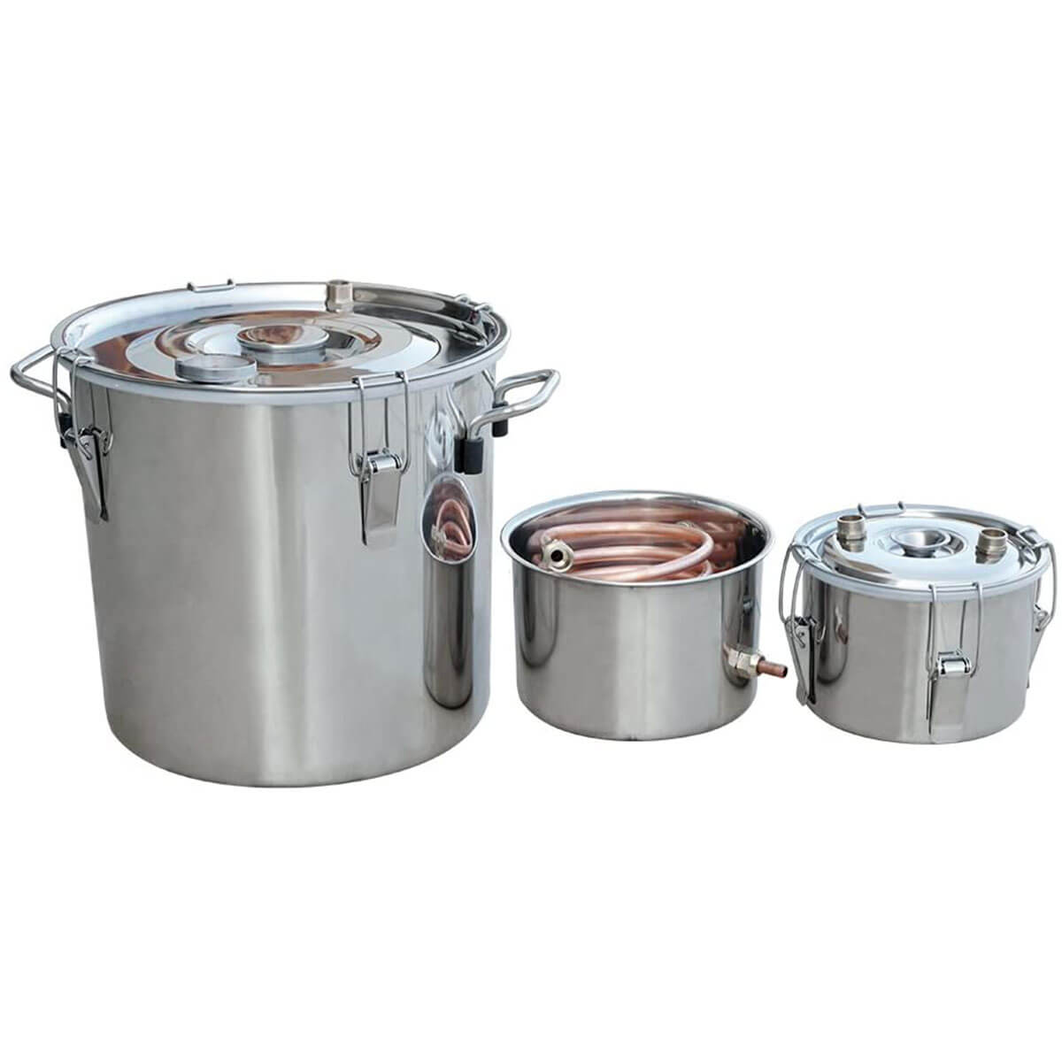 Fayelong 20L/30L/70L Huishoudens Moonshine Still Alcohol Distilleerder Water Essentiële Olie Distillatie Wijn Maken Set Boiler Brouwen Kit Fayelong 20L/30L/70L Huishoudens Moonshine Still Alcohol Distilleerder Water Essentiële Olie Distillatie Wijn Maken Set Boiler Brouwen Kit