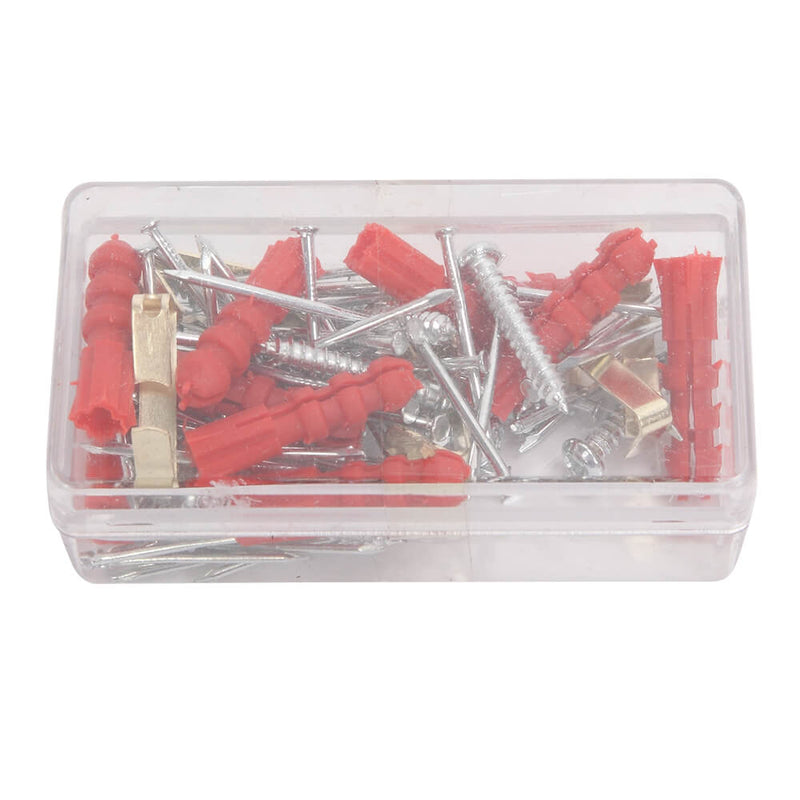 136 Piece Tool Set-General Household Hand Tool Kit, Auto Repair Tool Set Red