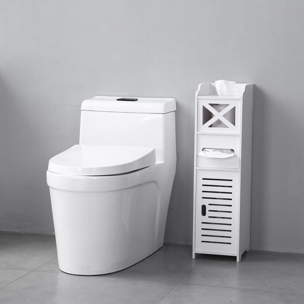 Narrow Cabinet for Pvc Toilet Cross Tissues Two Tissue Storages
