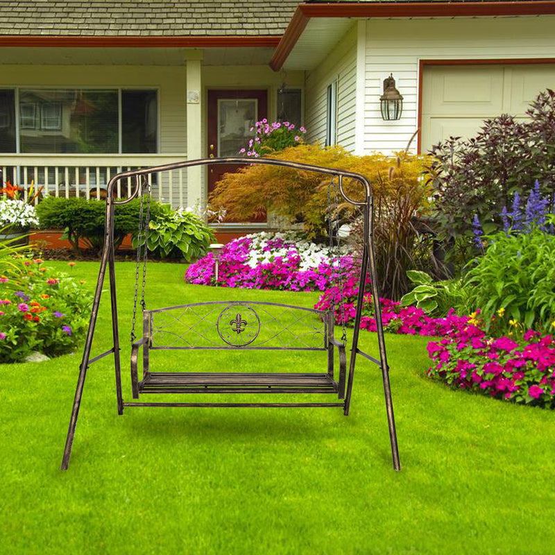 Paint Brush Gold Artisasset Garden Double Swing Chair