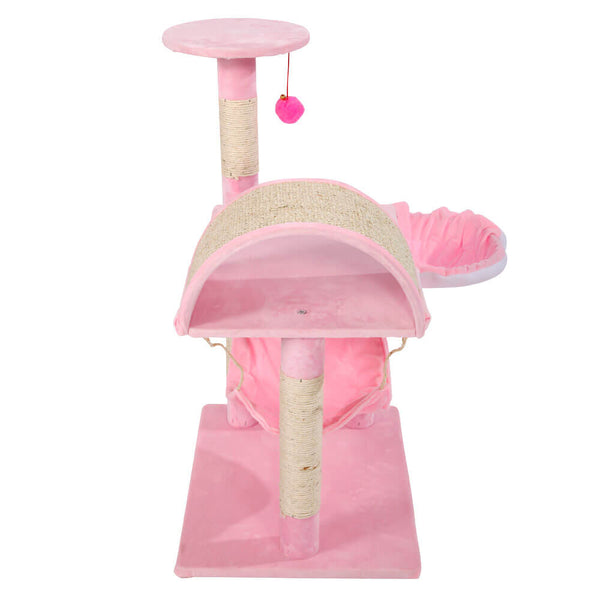 Stable Cute Sisal Cat Climb Holder Cat Tower Lamb Pink 32 inches