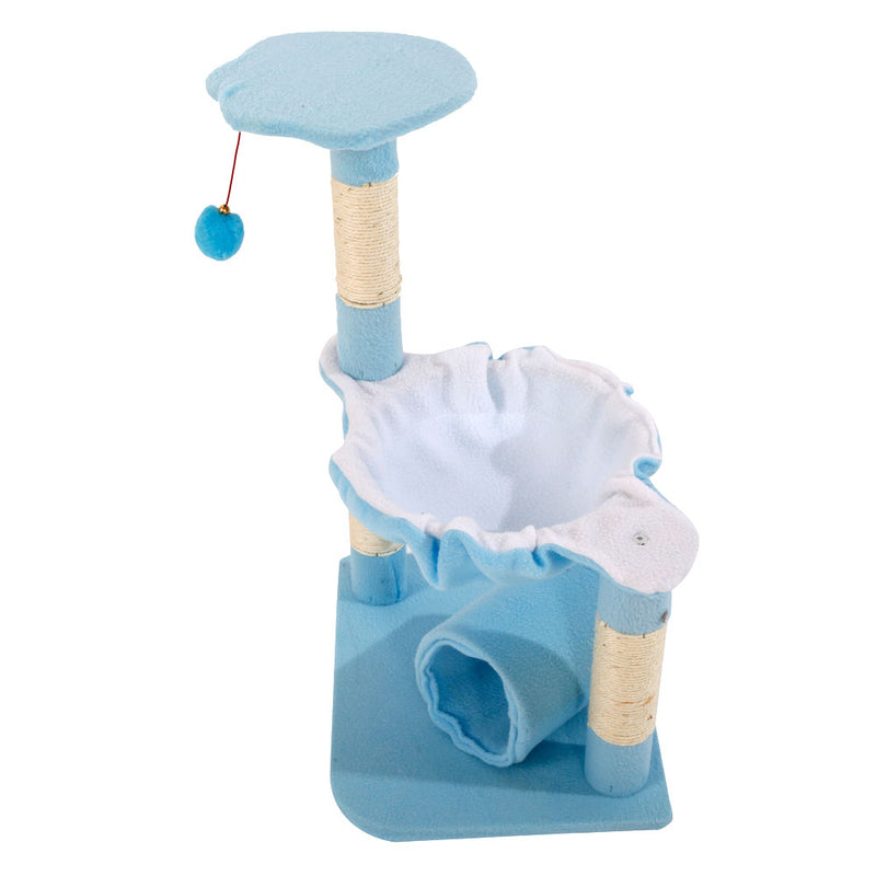 Stable Cute Sisal Cat Climb Holder Cat Tower Lamb Blue