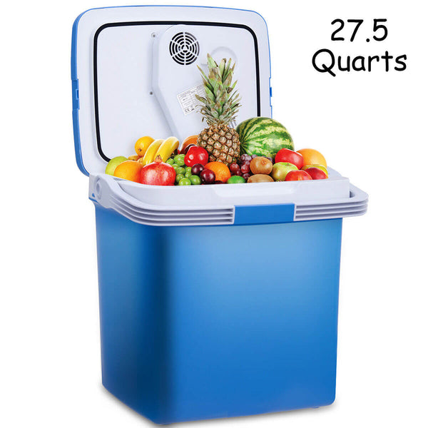 26L Electric Portable Fridge Cooler & Warmer, AC/DC Portable Thermoelectric System
