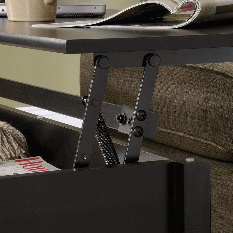 Lift Tabletop Coffee Tables Wood Living Room Furniture Hidden Compartment Black