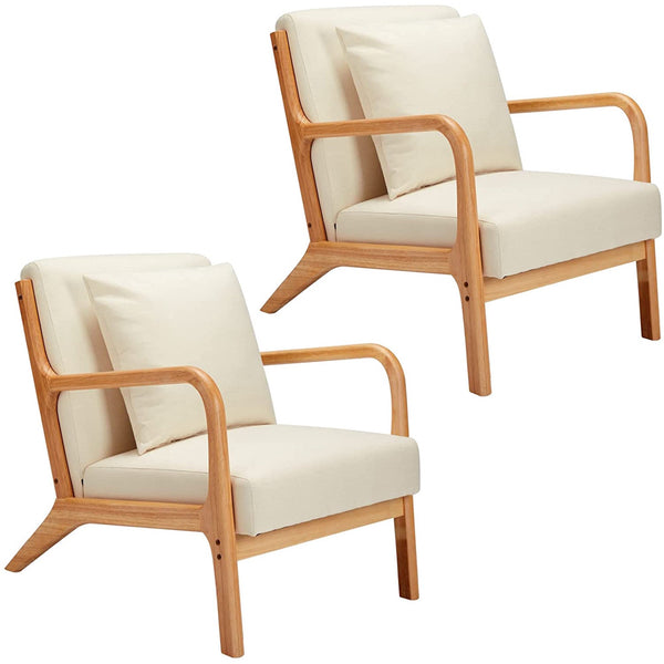 Mid-Century Accent Chair Set of 2