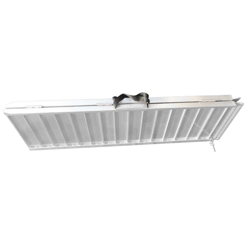 4 Ft Home Corridor Aluminum Alloy Folding Wheelchair Ramp Silver