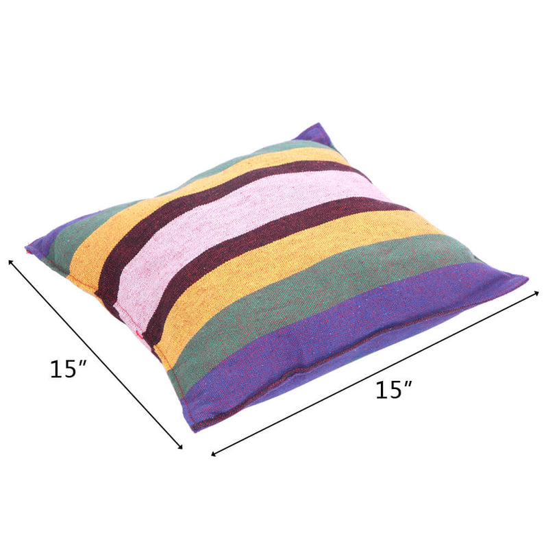 Patio Hammock Swing, Hanging Rope Hammock Chair, Cotton Hanging Air Swing with Cushions for Porch Yard Tree Bedroom