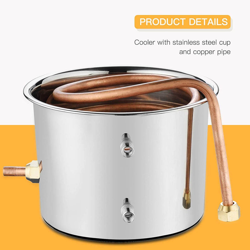 5 Gallon 20 L Alcohol Distiller Boiler Water Home Distiller Wine Making Kit