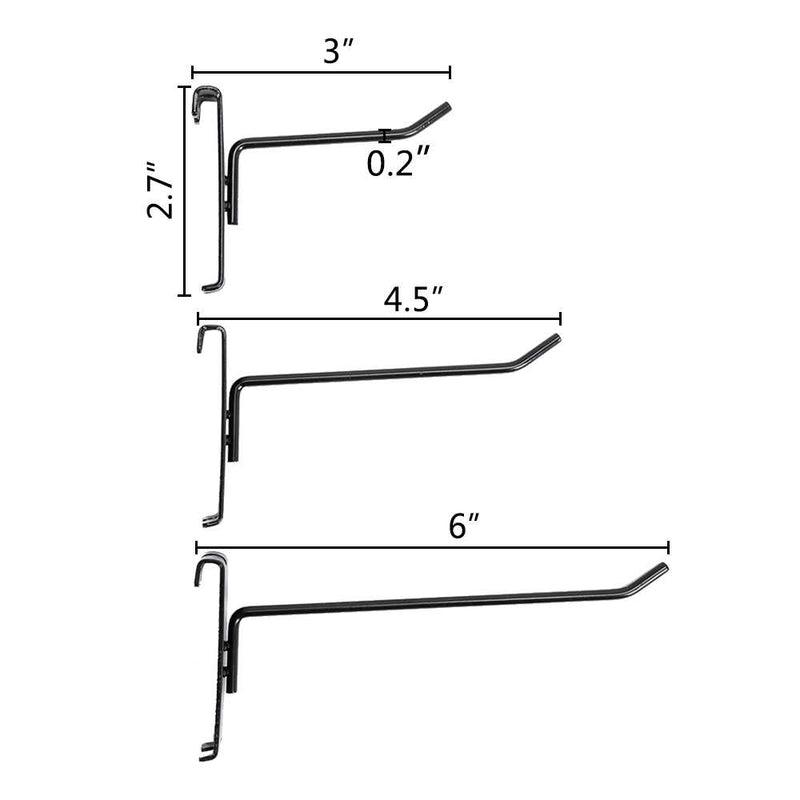 3 Pieces 5mm Iron Mesh Frame Black