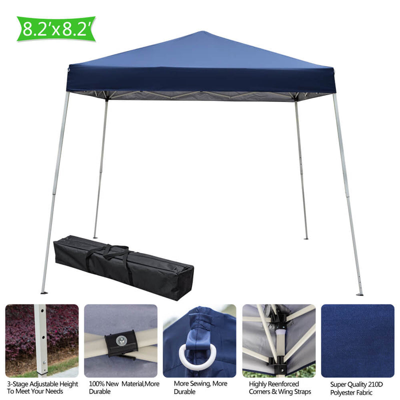 Homhum Foldable Outdoor Canopies Tent Blue 10 x 10 ft