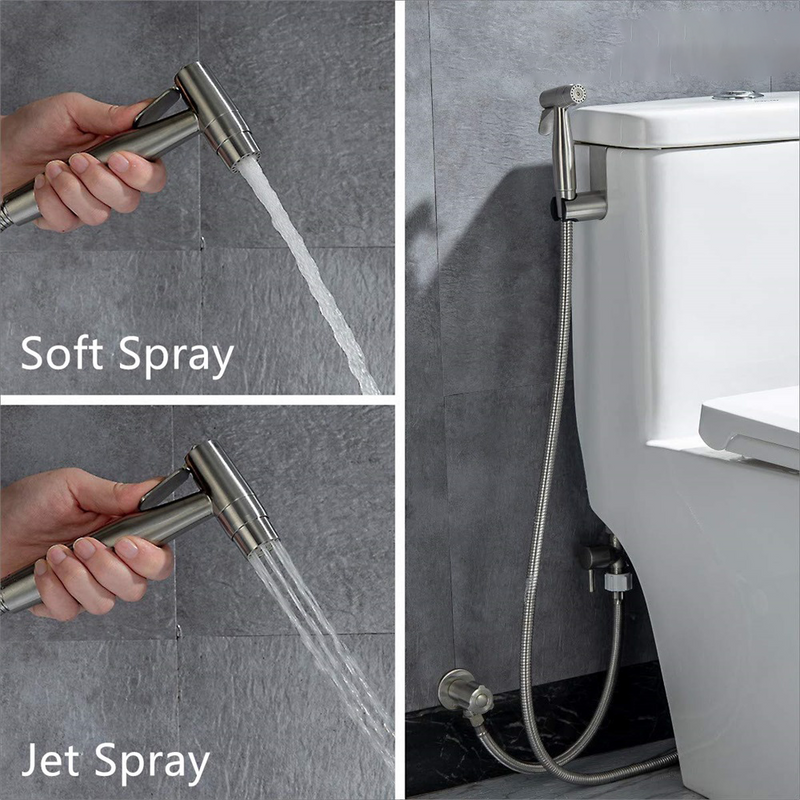 Handheld Bidet Sprayer Set for Toilets Stainless Steel Spray Wash for Feminine Hygiene