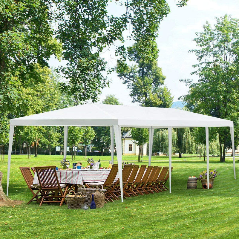 Waterproof Canopy Tents 10 x 20 ft Sunshelter Tent with Carry Bag for Parties BBQ Wedding, White