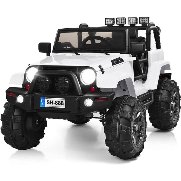 Kid Ride On Car Truck SUV With Parental Remote Control White