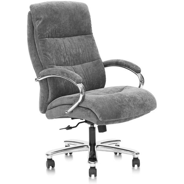 Ergonomic Big & Tall Executive Office Chair Fabric  Gray