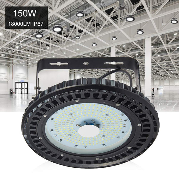 150W UFO LED High Bay Light Factory Warehouse Gym Lighting Industrial Lamp 4Pcs