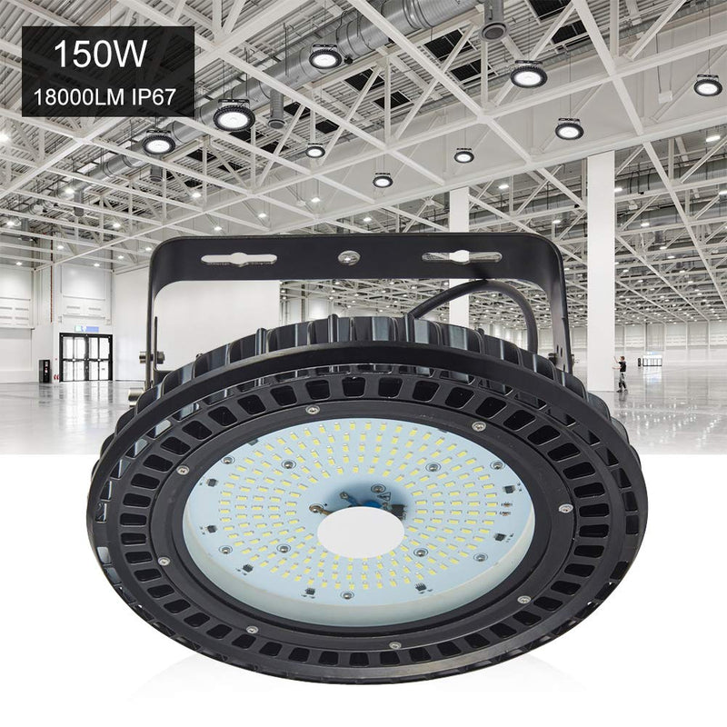 150W UFO LED High Bay Light Factory Warehouse Gym Lighting Industrial Lamp 4Pcs