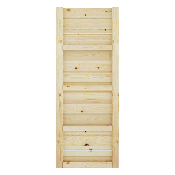 Barn Door Slab Knotty Pine Wood Door Panel Loft Style Door Panel Unfinished Panel