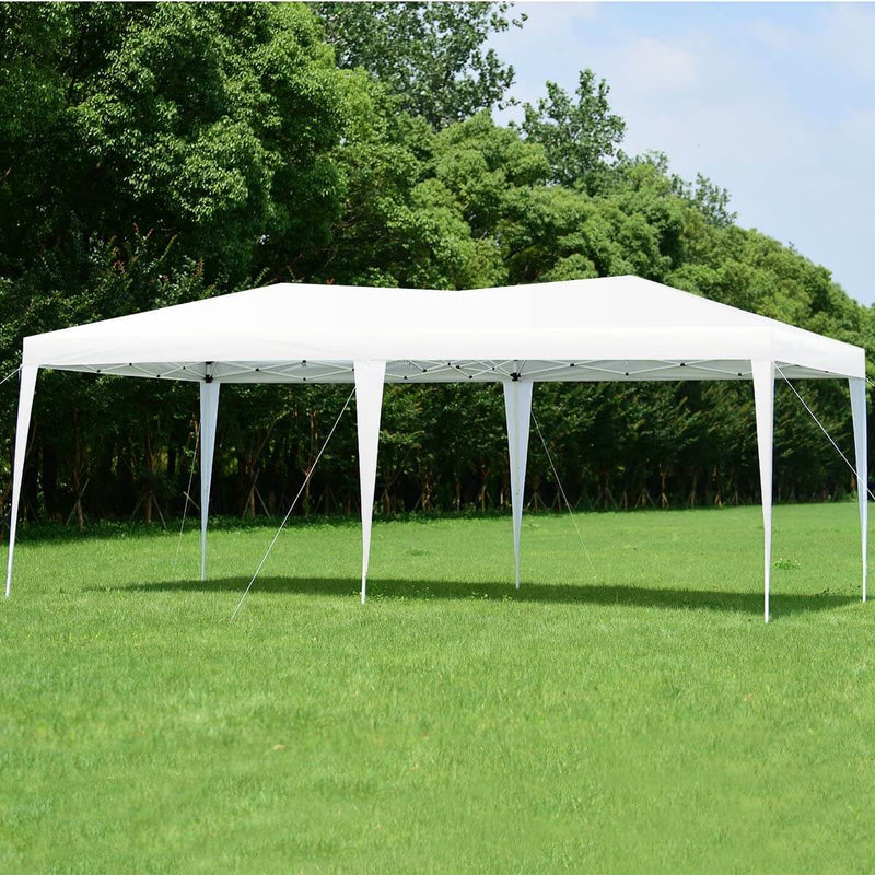 Waterproof Canopy Tents 10 x 20 ft Sunshelter Tent with Carry Bag for Parties BBQ Wedding, White