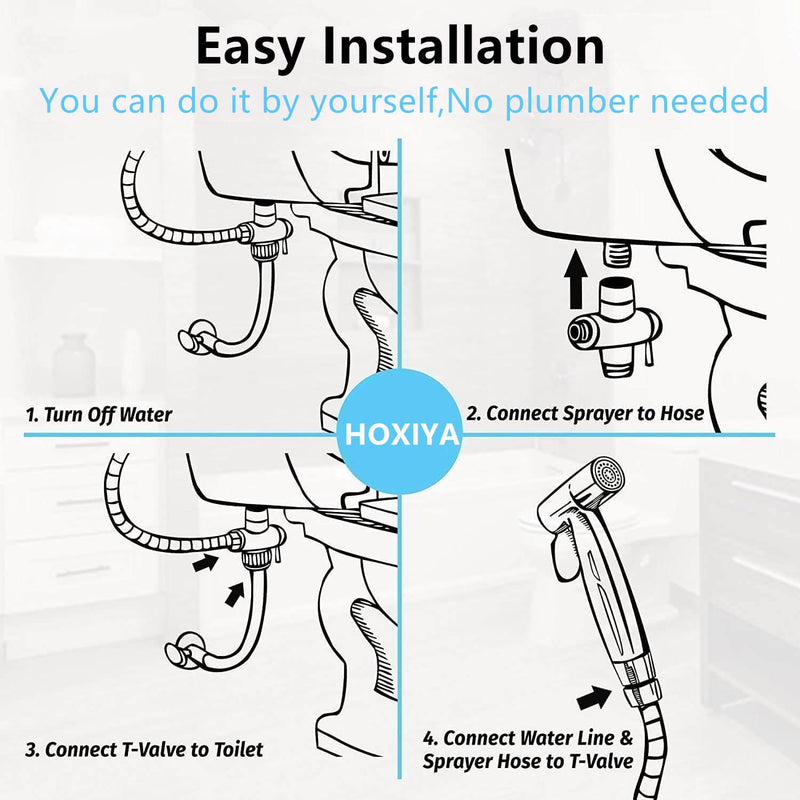 Pet Shower Jet Cloth Diaper Sprayer Hand Held Bidet Sprayer for Toilet