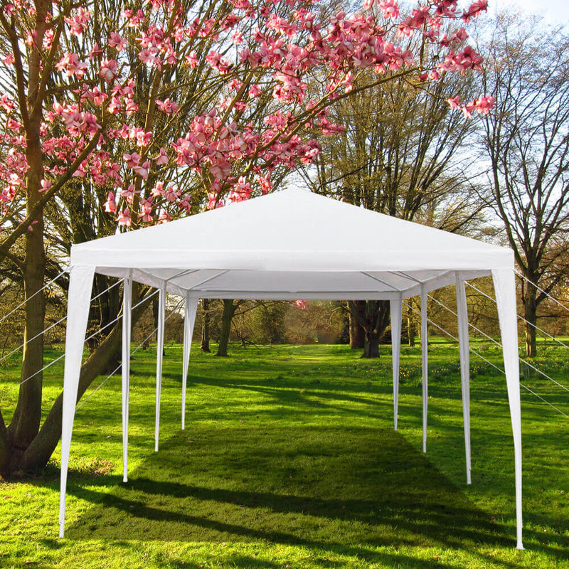 Homhum Waterproof Canopy Tent 10 x 10 ft Tents with Spiral Tubes White