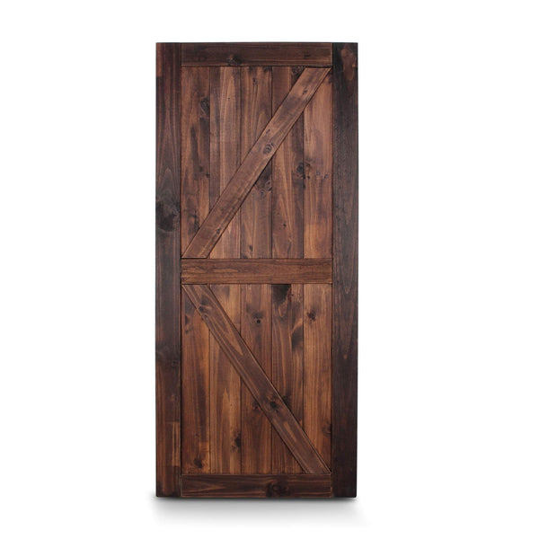 Sliding Barn Door Slab Pre-Drilled Ready to Assemble Pine Wood Coffee