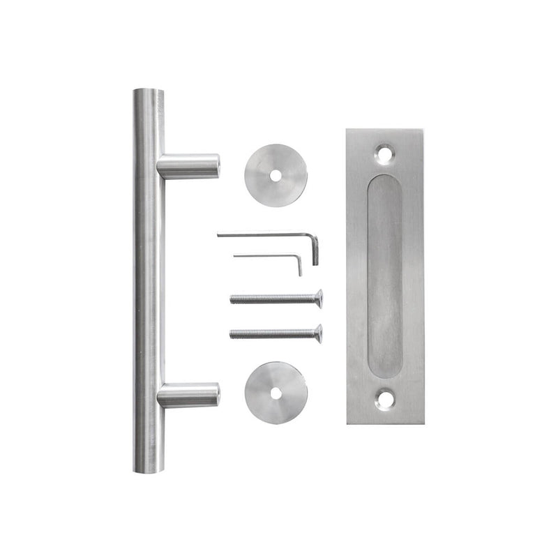 12 Inches Stainless Steel Sliding Barn Door Handle Set