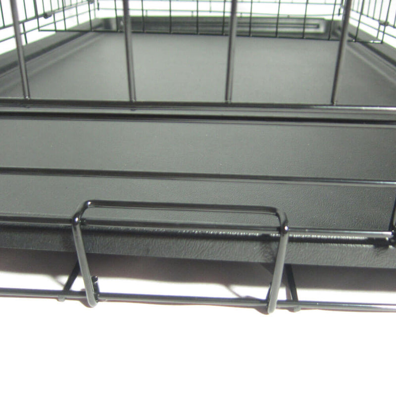 Pet Kennel Cat Dog Folding Steel Crate Animal Playpen Wire Metal 36"