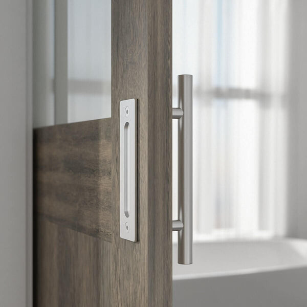 12 Inches Stainless Steel Sliding Barn Door Handle Set