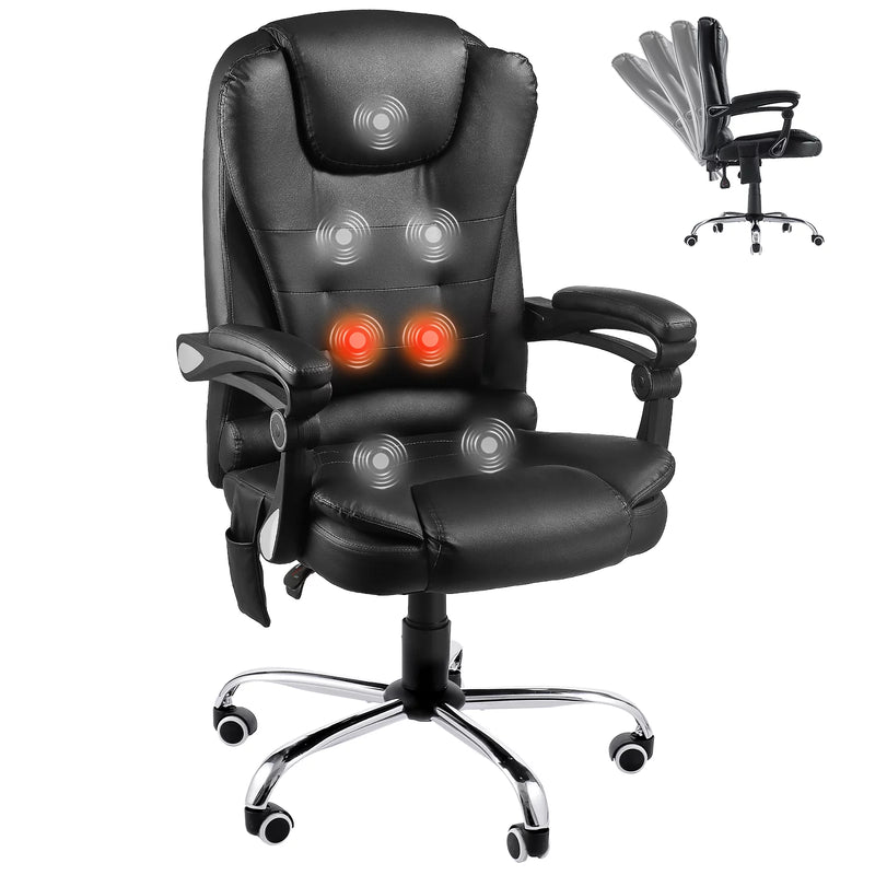 Ergonomic Reclining Office Chair Black