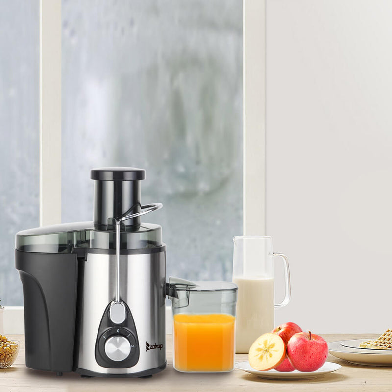 Large Caliber 600ML Juicer Machine Double Gear Easy to Clean Electric Juicer