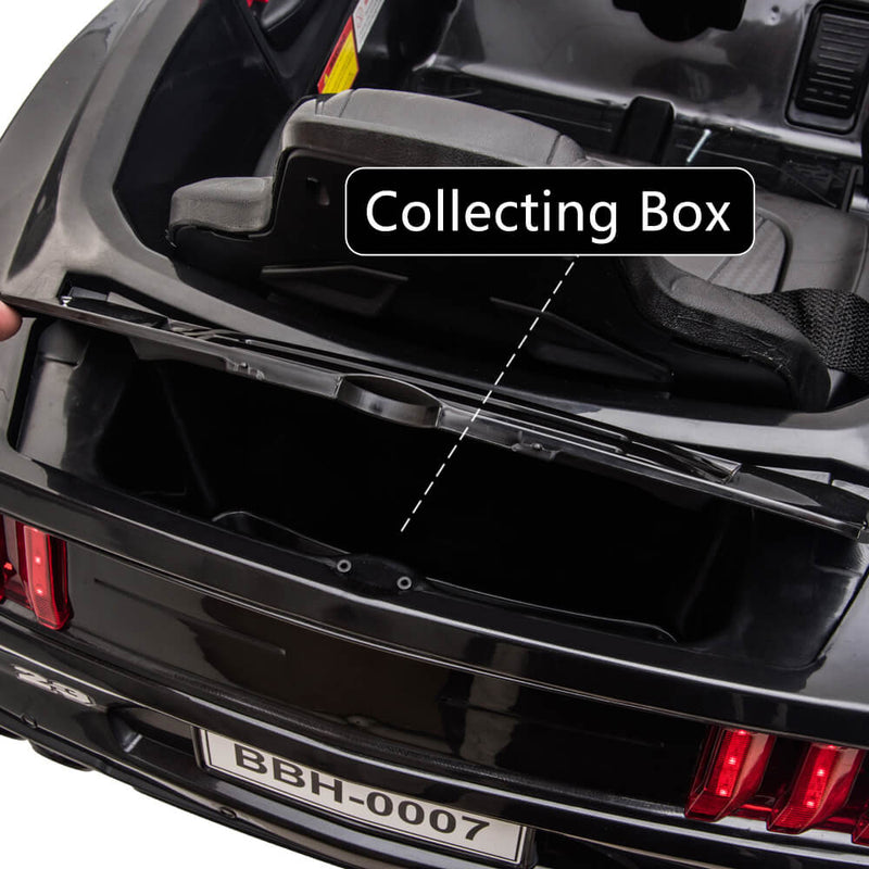 Police Sports Car Ride On Car Dual Drive Remote Control Black