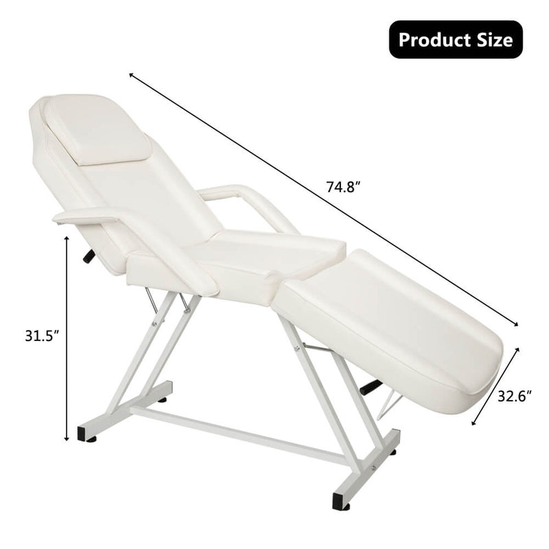 Dual-purpose Barber Chair Without Small Stool White