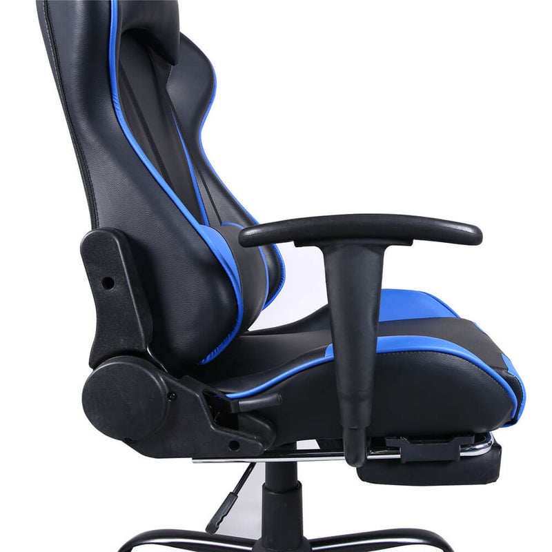 High Back Swivel Chair Racing Gaming Chair Office Chair Blue