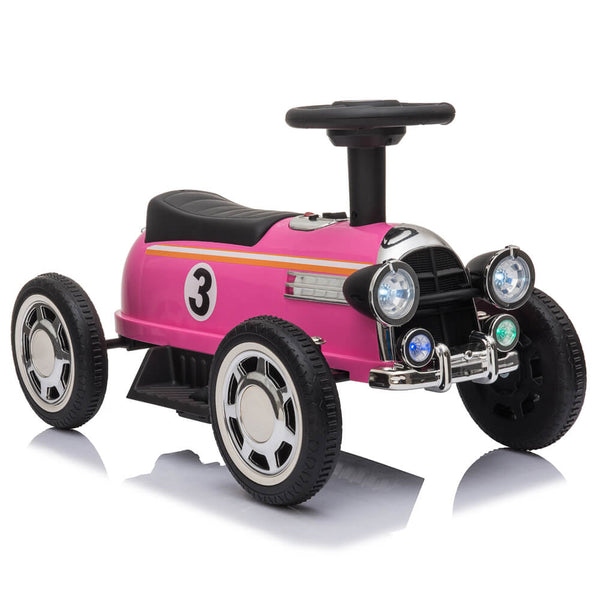 Kids Ride On Powered Motorcycle Ride On Toy With Music Player LED Lights 6V Pink