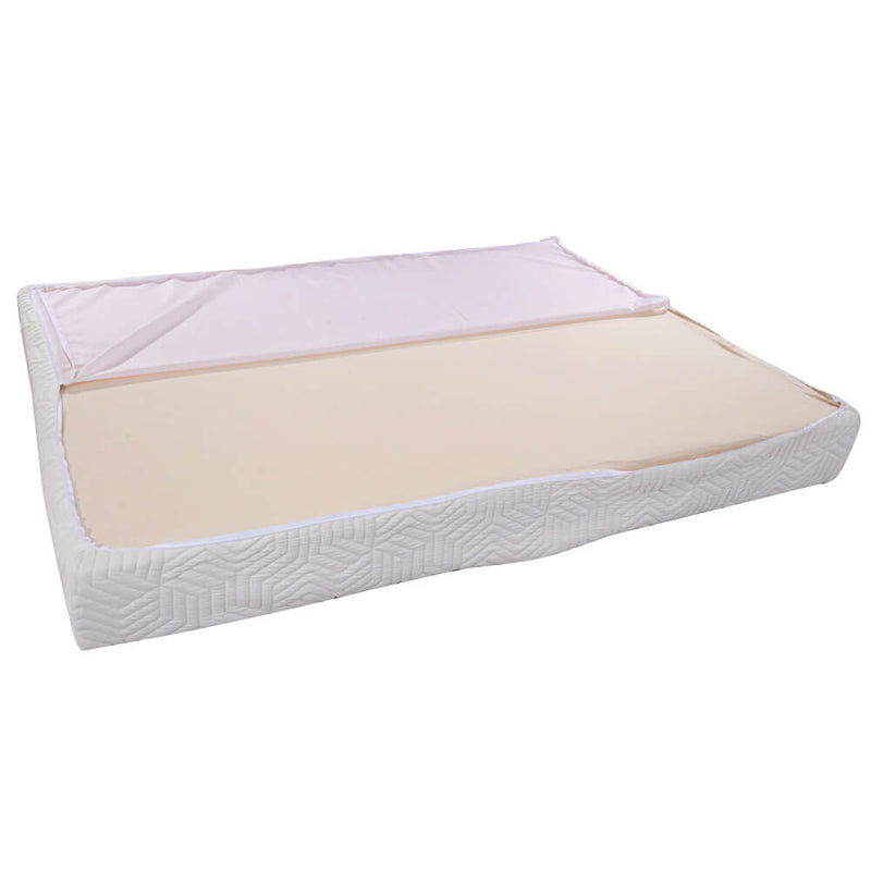 Three Layers Mattress with 2 Pillows (Queen Size) White 8 inches