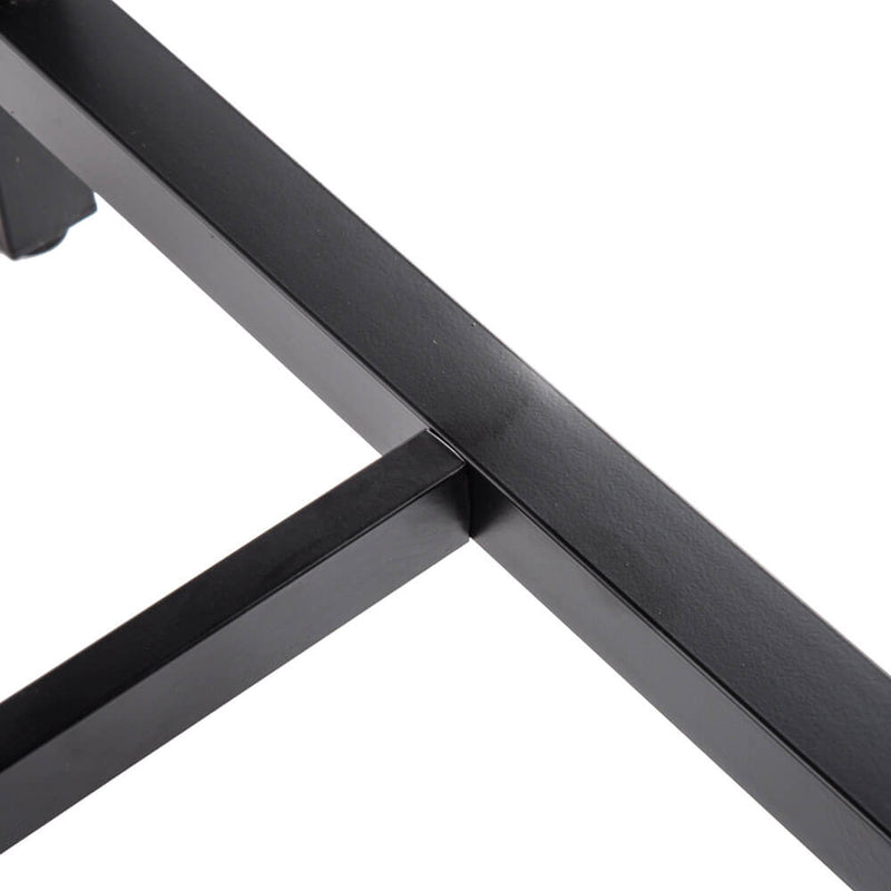 PVC Wood Grain Simple Bar Table Tound Bar Stool (One Table And Two Stools)