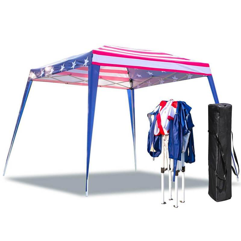 10' x 10' Folding Canopy Tent Portable Sun Shelter with Carry Bag