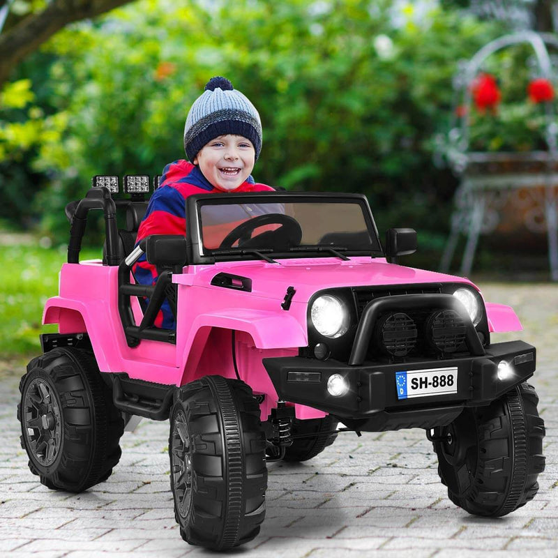Kid Ride On Car Truck SUV With Parental Remote Control Pink