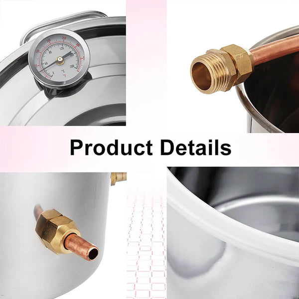 8 Gallon 30 L Alcohol Distiller Boiler Water Home Distiller Wine Making Kit