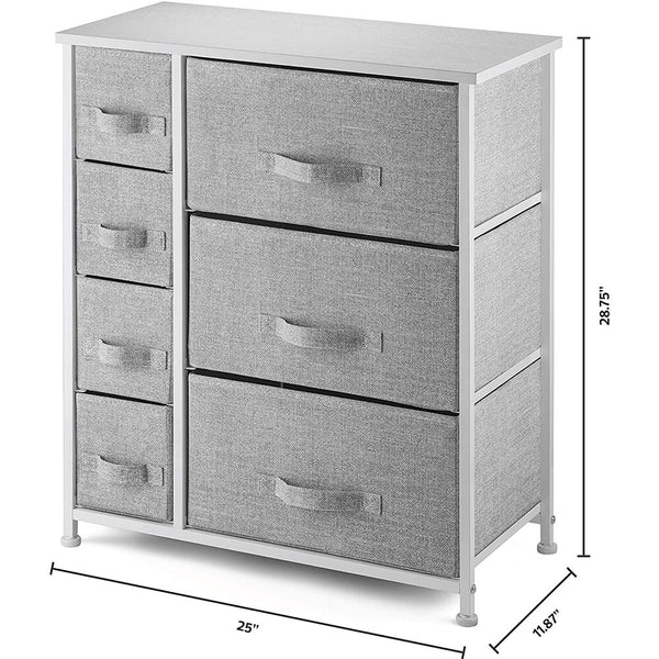 7 Drawers Fabric Dresser  Furniture Storage Tower Unit for Bedroom, Hallway
