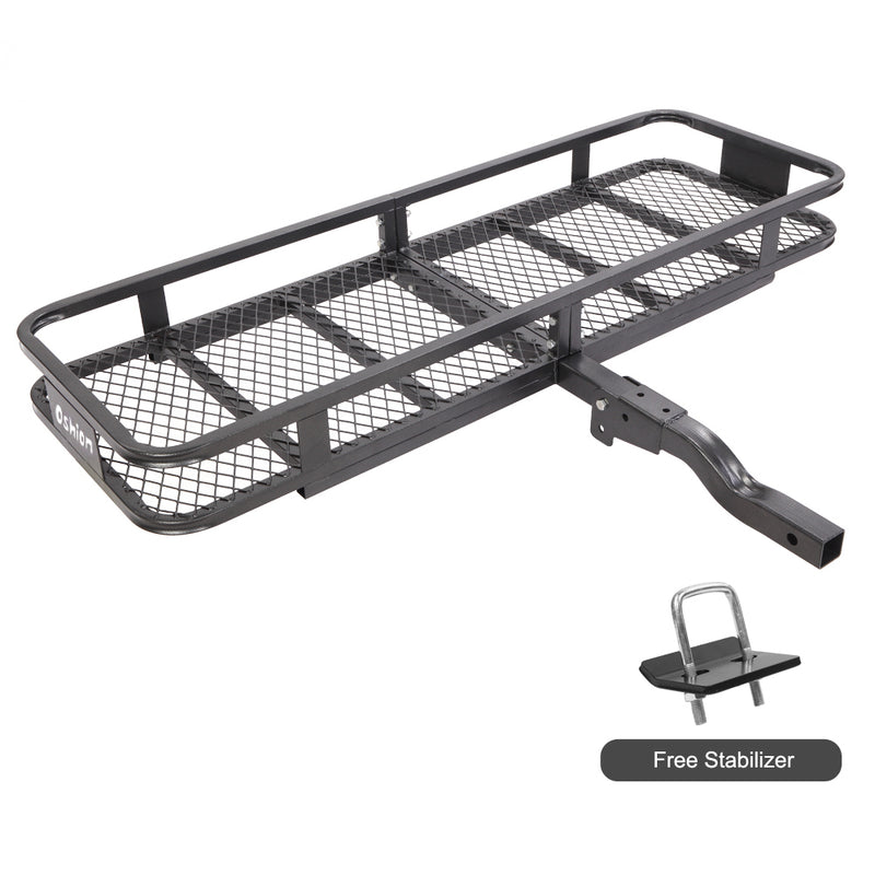 Folding Cargo Carrier Luggage Basket Hitch Mounted Car SUV Truck Durable 500lbs