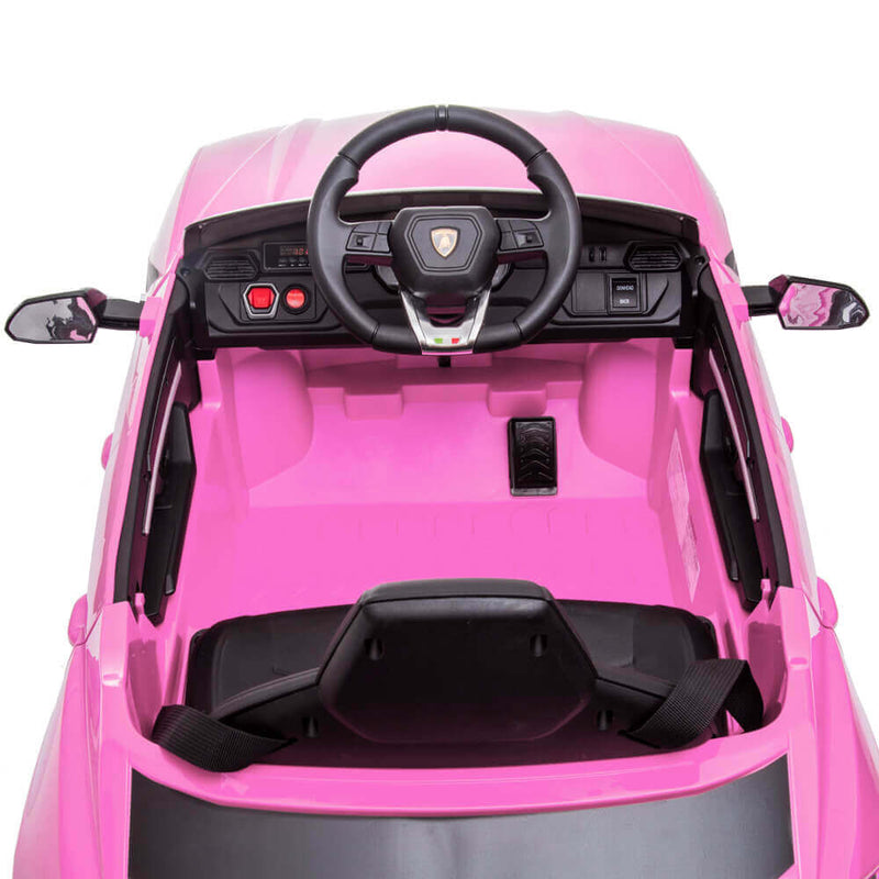 Small Lamborghini Ride On Car Dual Drive Remote Control Pink