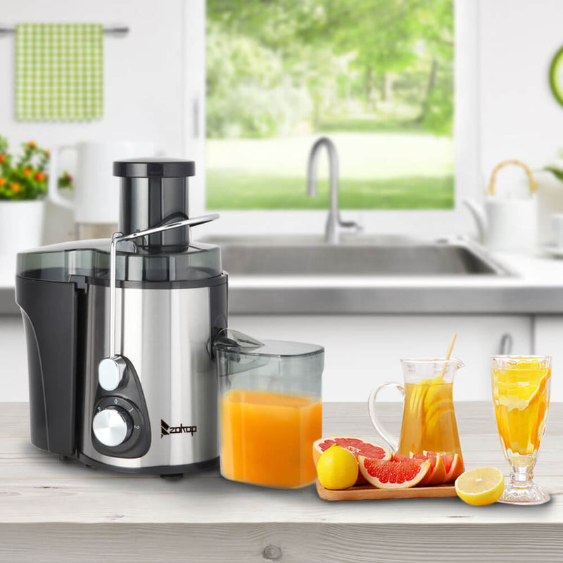 Large Caliber 600ML Juicer Machine Double Gear Easy to Clean Electric Juicer