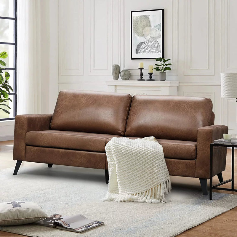 3 Seater Couch Loveseat Living Room Furniture in Brown