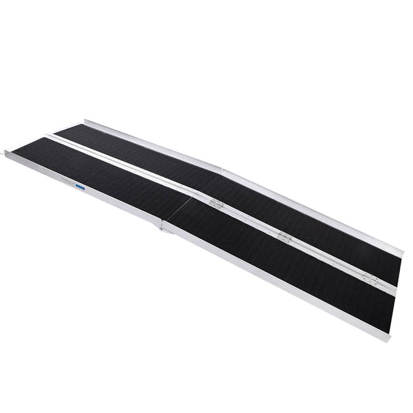 8FT Four-section Non-Skid Folding Lightweight Aluminum Alloy Wheelchair Scooter Mobility Ramps
